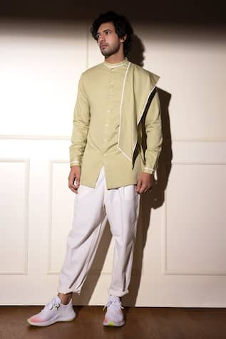 studio error Shoulder Panel Short Kurta 