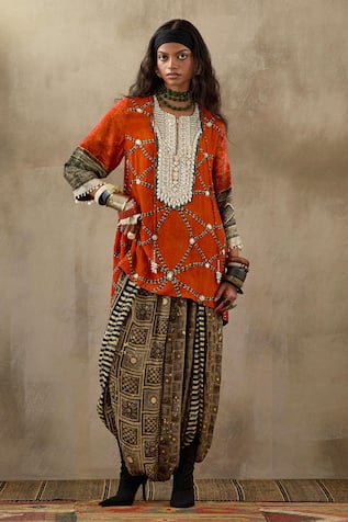 ASEEM KAPOOR Mitra Resham Embroidered Kurta & Trouser Set 