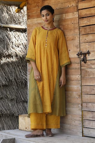 Label Kinjal Modi Dual Tone Tunic With Pant 