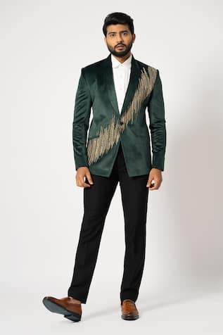 Yoseba Gotham Shimmering Blazer With Trouser 