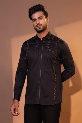 Yoseba Volt Thread & Cutdana Embroidered Shirt 