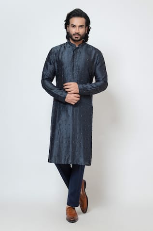 YOSEBA Midnight Sky Embroidered Kurta With Pant 