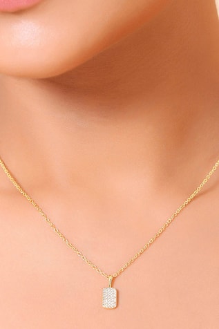 Crystal Bullion Finery Embellished Necklace 