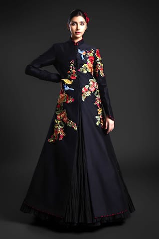 Rohit Bal Floral Blossom Embroidered Anarkali Jacket 