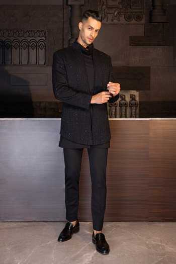 Amit Arora Sequin Embroidered Jacket kurta Set 