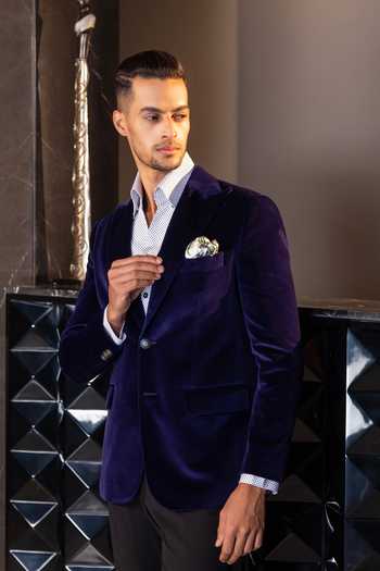 Amit Arora Notched Lapel Collar Double Breasted Blazer 
