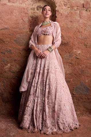 Ridhima Bhasin Eden Pearl Embroidered Lehenga Set 