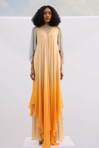 AKHL Ombre Mesh Kaftan Dress 