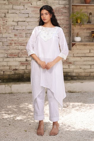 OurDve Asymmetric Tunic & Pant Set 