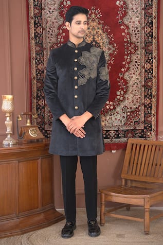 The House Of Diwans Moti Embroidered Sherwani Set 