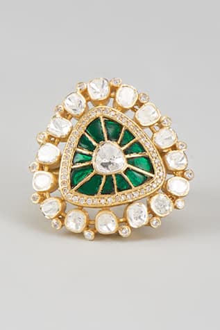 CZ & Stone Embellished Ring 