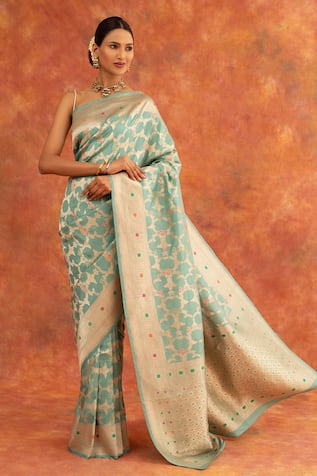 Neitri Zinnia Handwoven Saree With Running Blouse 