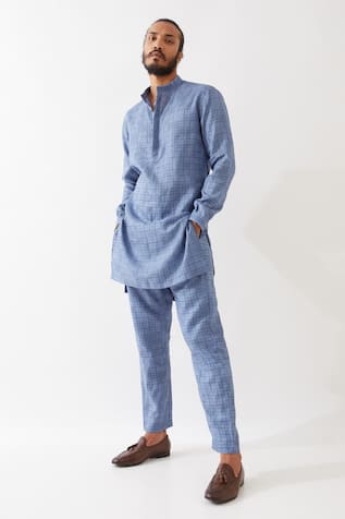 Son Of A Noble Snob Luka Dominos Kurta With Trousers 