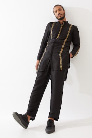 Son Of A Noble Snob Avery Embroidered Kurta & Trouser Set 