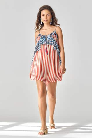 Verb by Pallavi Singhee Stripe Print Dress 