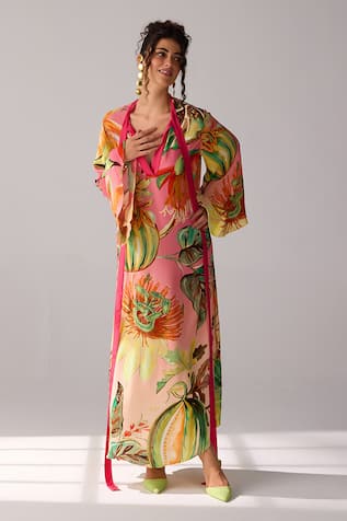 Verb by Pallavi Singhee Floral Print Maxi Dress 