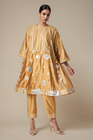 Gulabo by Abu Sandeep Gota Work Kurta Pant Set 