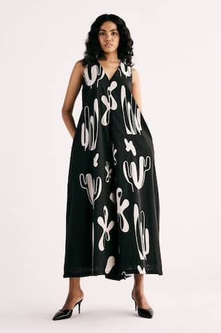 Kharakapas Cactus Print Jumpsuit 