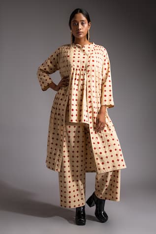 Jayati Goenka Venus Motif Print Jacket & Pant Set 