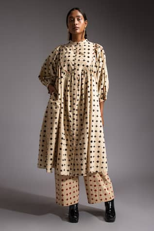 Jayati Goenka Voyage Motif Print Kurta With Trouser 