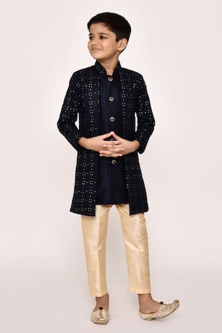 Embroidered Sherwani & Pyjama Set 