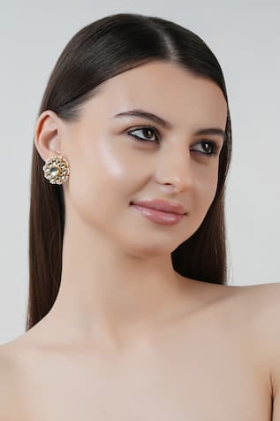 Kundan Embellished Stud Earrings 