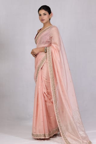 Monika Mathuria Datta Embroidered Border Saree 