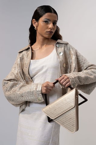 Jade Inverted Triangle Handbag 