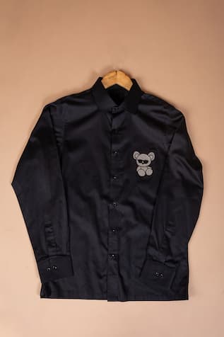 Teddy Swarovski Embroidered Shirt 
