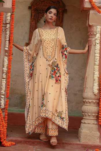 Gazab by Miku Kumar Janya Printed Kaftan With Pant 