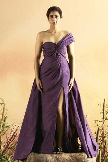 Zwaan Yami Gathered & Twisted Bust Gown 