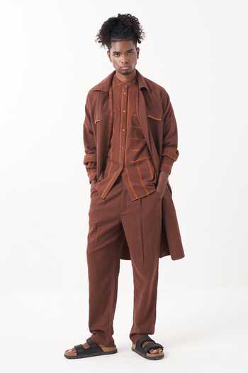 Three Reversible Long Jacket 