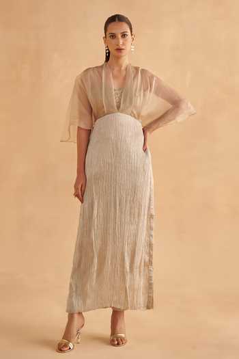 Ruchi Marodia Sheer Bodice Tunic & Pant Set 