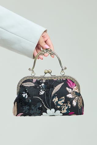 Florence Sequin Embroidered Clutch 