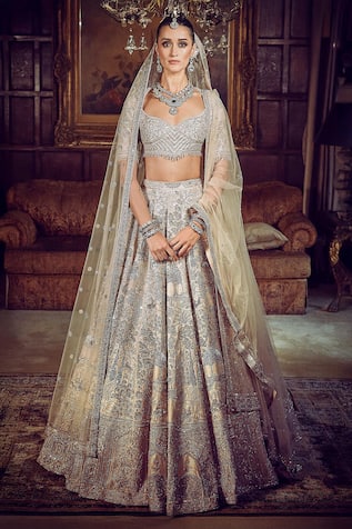 MATSYA The Starlight Masai Embroidered Bridal Lehenga Set 