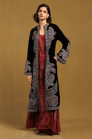 Ritu Kumar Floral Patch Work Embroidered Shrug 