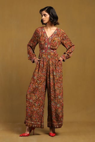 Ritu Kumar Sophie Floral Pattern Jumpsuit 