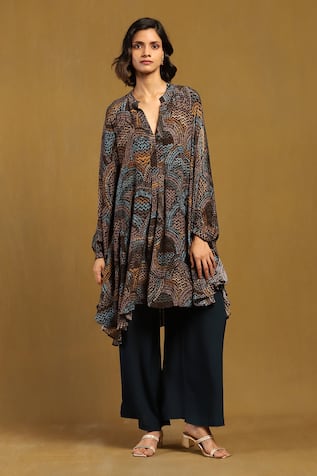 Ritu Kumar Aboriginal Abstract Pattern Kurta 