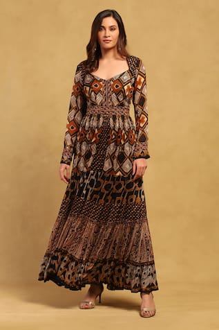 Ritu Kumar Meraki Printed Maxi Dress 