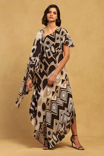 Ritu Kumar Meraki Kimono Sleeves Dress 
