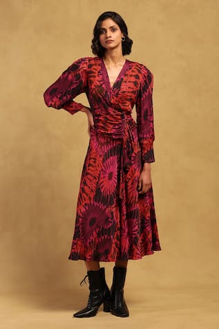 Ritu Kumar Hriday Abstract Print Dress 