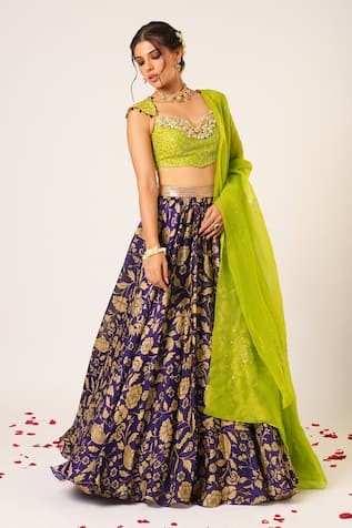 Aayushi Maniar Maitreyi Floral Patterned Lehenga Set 