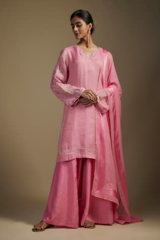 Nadima Saqib Applique Placement Kurta Sharara Set 