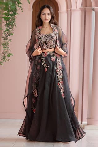 Ridhima Bhasin Floral Bloom Embroidered Lehenga Set 