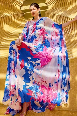 Mandira Wirk Floral Serenity Print Kaftan 