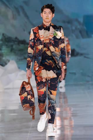 MR. Ajay Kumar Nilgiri Printed Single Breasted Blazer 