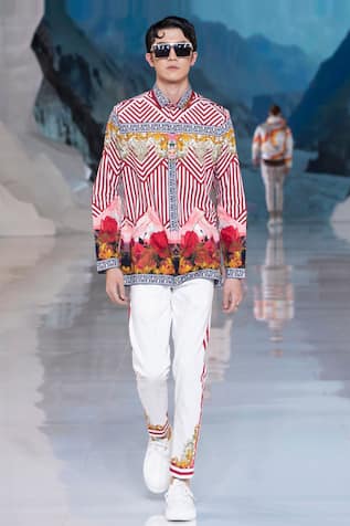 MR. Ajay Kumar Himalayan Landscape Print Shirt 