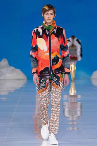 MR. Ajay Kumar Sunday Landscape Print Shirt 