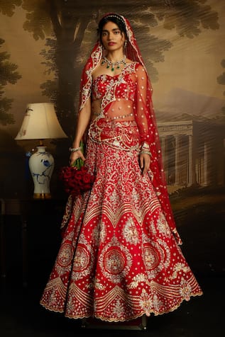Kavitha Gutta Ambrosia Embroidered Bridal Lehenga Set 