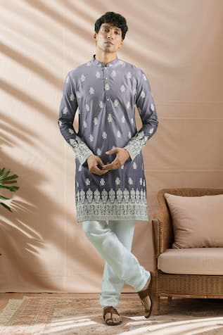 Floral Embroidered Kurta Set 